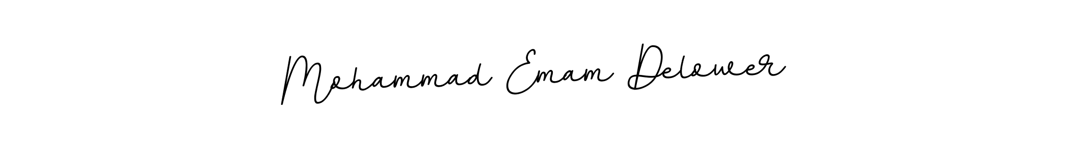Create a beautiful signature design for name Mohammad Emam Delower. With this signature (BallpointsItalic-DORy9) fonts, you can make a handwritten signature for free. Mohammad Emam Delower signature style 11 images and pictures png