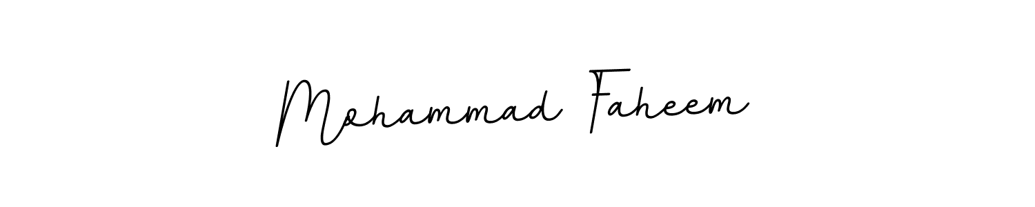 How to make Mohammad Faheem name signature. Use BallpointsItalic-DORy9 style for creating short signs online. This is the latest handwritten sign. Mohammad Faheem signature style 11 images and pictures png