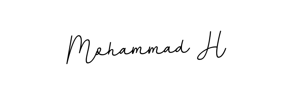 Use a signature maker to create a handwritten signature online. With this signature software, you can design (BallpointsItalic-DORy9) your own signature for name Mohammad H. Mohammad H signature style 11 images and pictures png