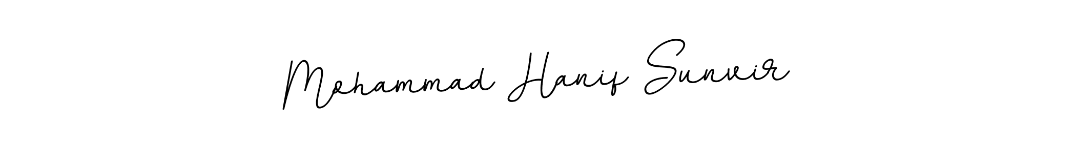 How to make Mohammad Hanif Sunvir name signature. Use BallpointsItalic-DORy9 style for creating short signs online. This is the latest handwritten sign. Mohammad Hanif Sunvir signature style 11 images and pictures png