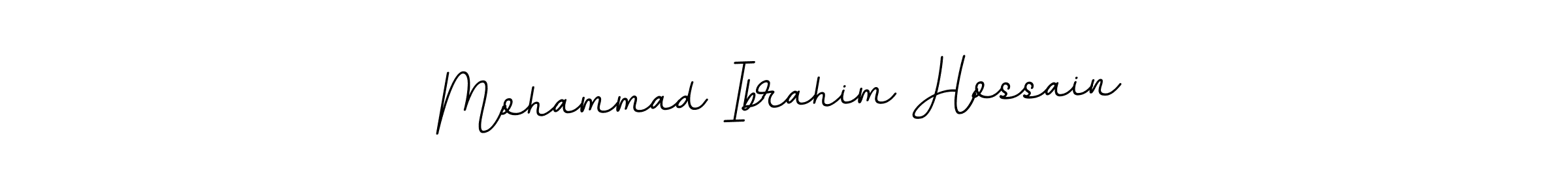 Use a signature maker to create a handwritten signature online. With this signature software, you can design (BallpointsItalic-DORy9) your own signature for name Mohammad Ibrahim Hossain. Mohammad Ibrahim Hossain signature style 11 images and pictures png