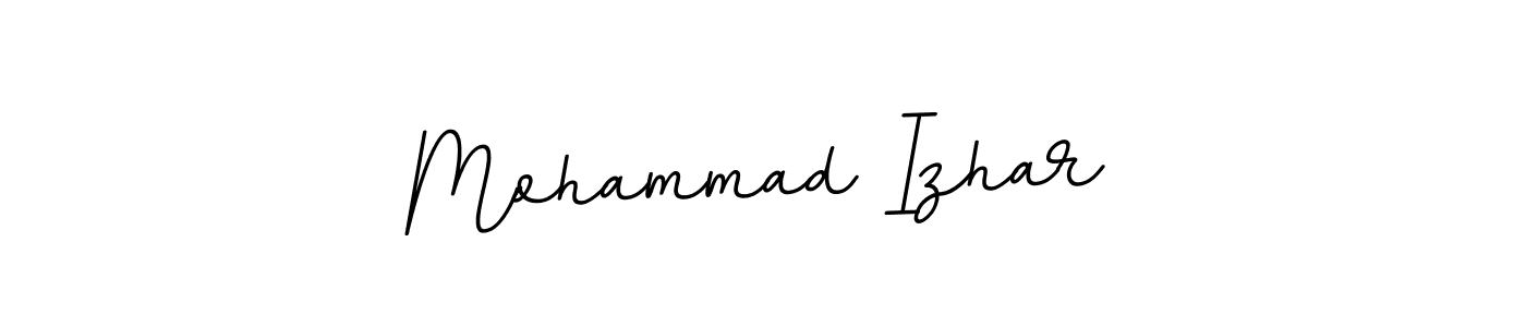 Create a beautiful signature design for name Mohammad Izhar. With this signature (BallpointsItalic-DORy9) fonts, you can make a handwritten signature for free. Mohammad Izhar signature style 11 images and pictures png