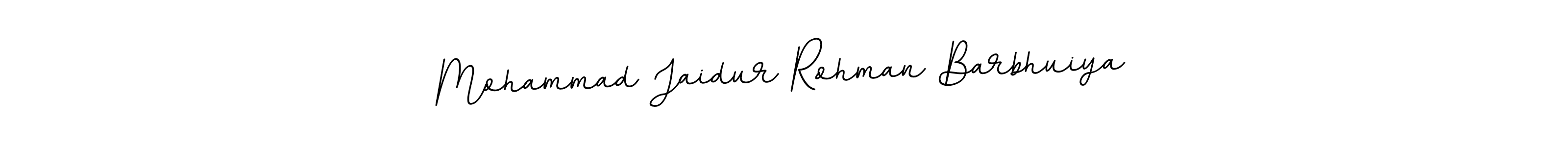 Create a beautiful signature design for name Mohammad Jaidur Rohman Barbhuiya. With this signature (BallpointsItalic-DORy9) fonts, you can make a handwritten signature for free. Mohammad Jaidur Rohman Barbhuiya signature style 11 images and pictures png