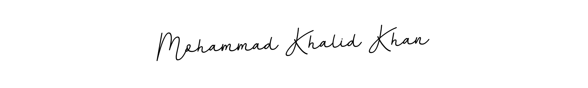 The best way (BallpointsItalic-DORy9) to make a short signature is to pick only two or three words in your name. The name Mohammad Khalid Khan include a total of six letters. For converting this name. Mohammad Khalid Khan signature style 11 images and pictures png