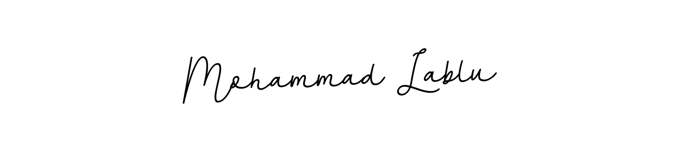 Design your own signature with our free online signature maker. With this signature software, you can create a handwritten (BallpointsItalic-DORy9) signature for name Mohammad Lablu. Mohammad Lablu signature style 11 images and pictures png