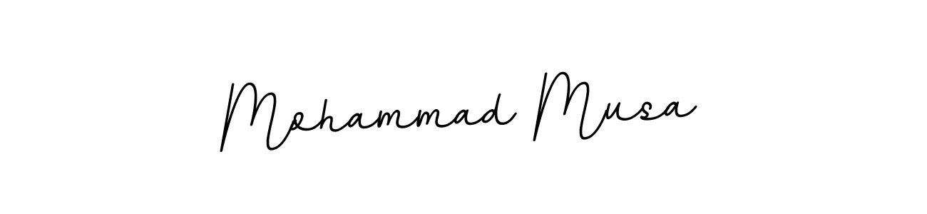 Use a signature maker to create a handwritten signature online. With this signature software, you can design (BallpointsItalic-DORy9) your own signature for name Mohammad Musa. Mohammad Musa signature style 11 images and pictures png