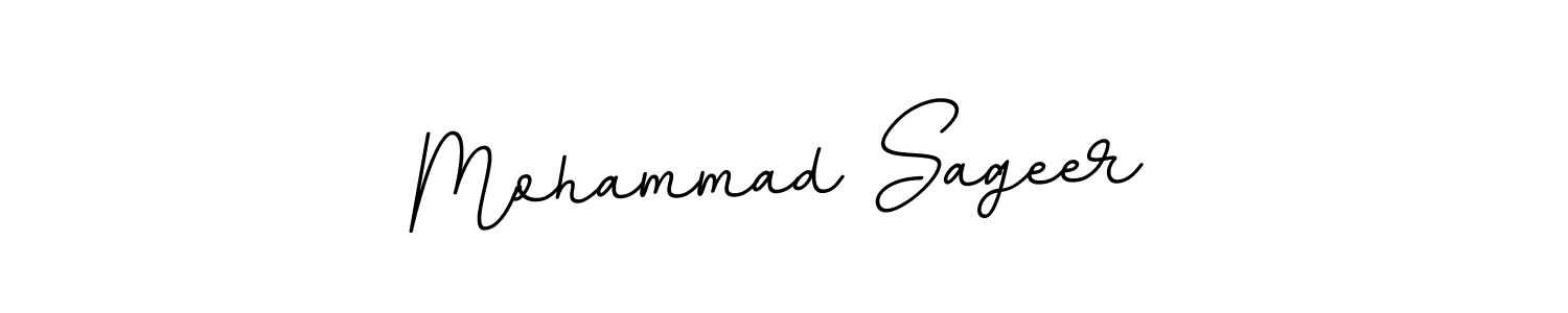 This is the best signature style for the Mohammad Sageer name. Also you like these signature font (BallpointsItalic-DORy9). Mix name signature. Mohammad Sageer signature style 11 images and pictures png