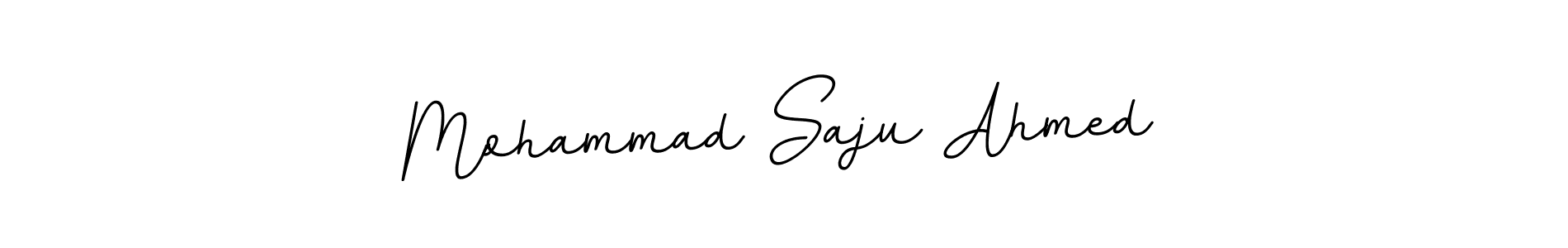 The best way (BallpointsItalic-DORy9) to make a short signature is to pick only two or three words in your name. The name Mohammad Saju Ahmed include a total of six letters. For converting this name. Mohammad Saju Ahmed signature style 11 images and pictures png