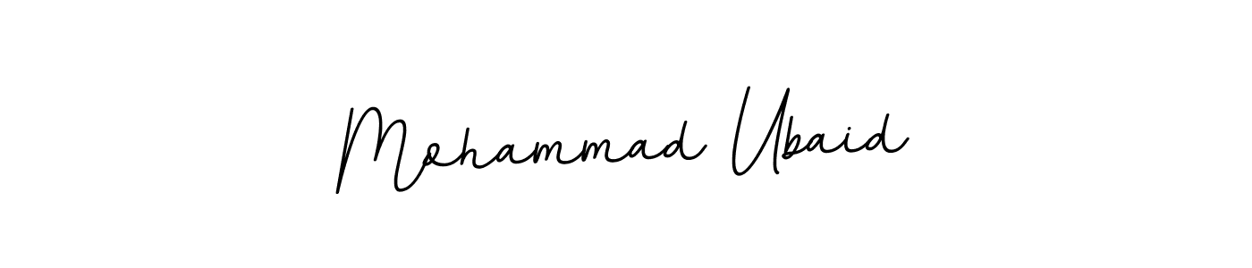 This is the best signature style for the Mohammad Ubaid name. Also you like these signature font (BallpointsItalic-DORy9). Mix name signature. Mohammad Ubaid signature style 11 images and pictures png