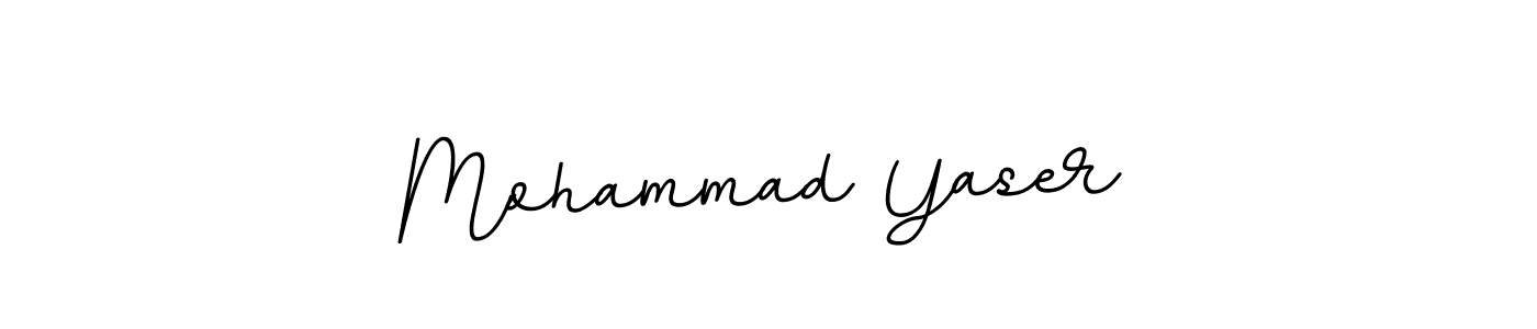 The best way (BallpointsItalic-DORy9) to make a short signature is to pick only two or three words in your name. The name Mohammad Yaser include a total of six letters. For converting this name. Mohammad Yaser signature style 11 images and pictures png