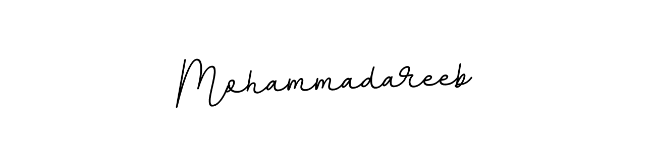 BallpointsItalic-DORy9 is a professional signature style that is perfect for those who want to add a touch of class to their signature. It is also a great choice for those who want to make their signature more unique. Get Mohammadareeb name to fancy signature for free. Mohammadareeb signature style 11 images and pictures png