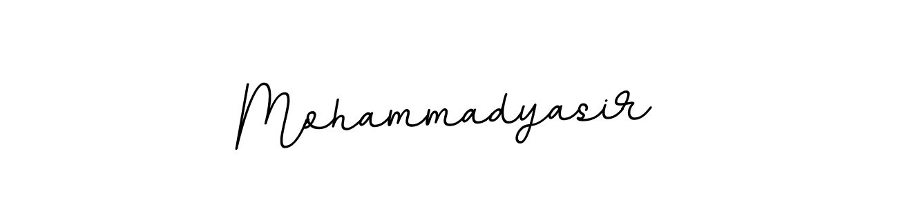 Mohammadyasir stylish signature style. Best Handwritten Sign (BallpointsItalic-DORy9) for my name. Handwritten Signature Collection Ideas for my name Mohammadyasir. Mohammadyasir signature style 11 images and pictures png