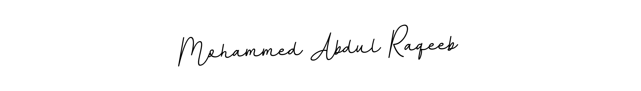 How to make Mohammed Abdul Raqeeb name signature. Use BallpointsItalic-DORy9 style for creating short signs online. This is the latest handwritten sign. Mohammed Abdul Raqeeb signature style 11 images and pictures png