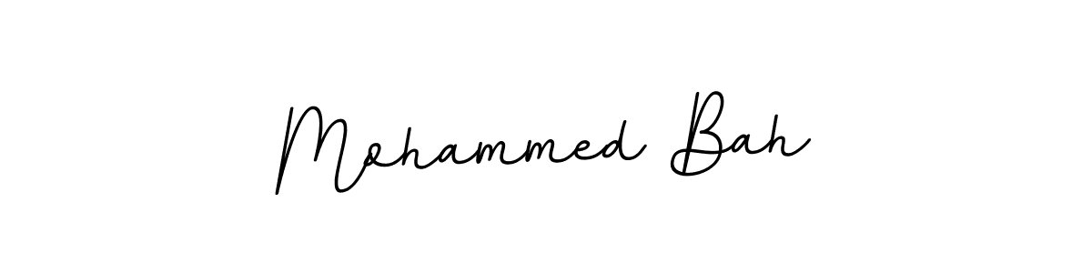 How to make Mohammed Bah name signature. Use BallpointsItalic-DORy9 style for creating short signs online. This is the latest handwritten sign. Mohammed Bah signature style 11 images and pictures png