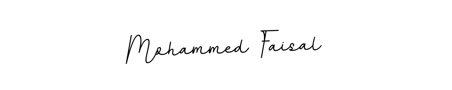 Create a beautiful signature design for name Mohammed Faisal. With this signature (BallpointsItalic-DORy9) fonts, you can make a handwritten signature for free. Mohammed Faisal signature style 11 images and pictures png