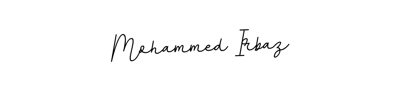 Similarly BallpointsItalic-DORy9 is the best handwritten signature design. Signature creator online .You can use it as an online autograph creator for name Mohammed Irbaz. Mohammed Irbaz signature style 11 images and pictures png