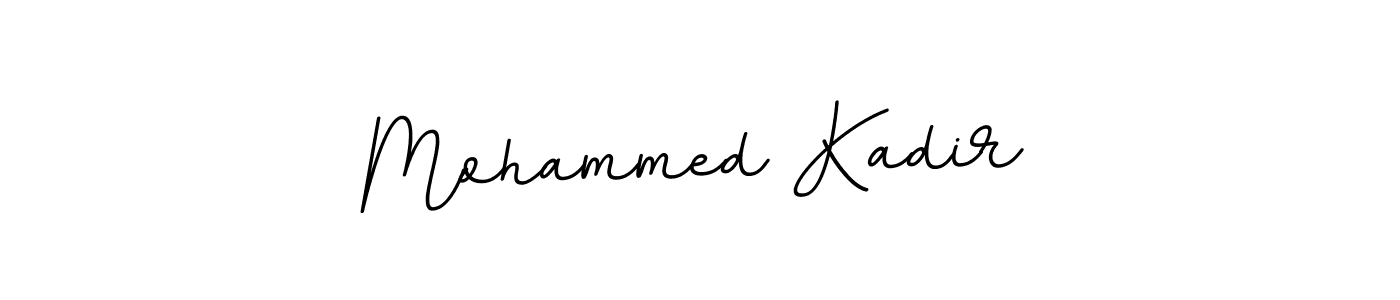 Use a signature maker to create a handwritten signature online. With this signature software, you can design (BallpointsItalic-DORy9) your own signature for name Mohammed Kadir. Mohammed Kadir signature style 11 images and pictures png