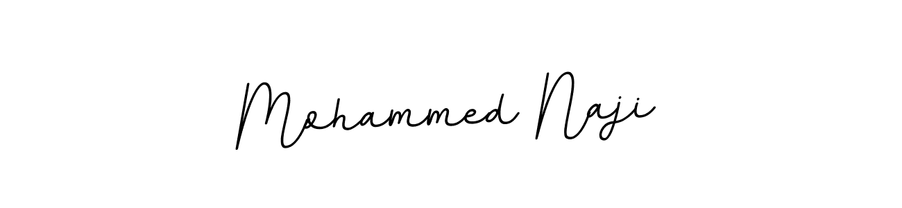 How to make Mohammed Naji name signature. Use BallpointsItalic-DORy9 style for creating short signs online. This is the latest handwritten sign. Mohammed Naji signature style 11 images and pictures png