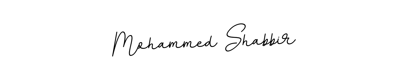 How to make Mohammed Shabbir name signature. Use BallpointsItalic-DORy9 style for creating short signs online. This is the latest handwritten sign. Mohammed Shabbir signature style 11 images and pictures png