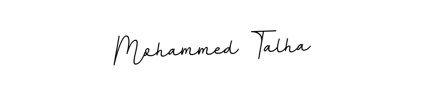 Design your own signature with our free online signature maker. With this signature software, you can create a handwritten (BallpointsItalic-DORy9) signature for name Mohammed Talha. Mohammed Talha signature style 11 images and pictures png