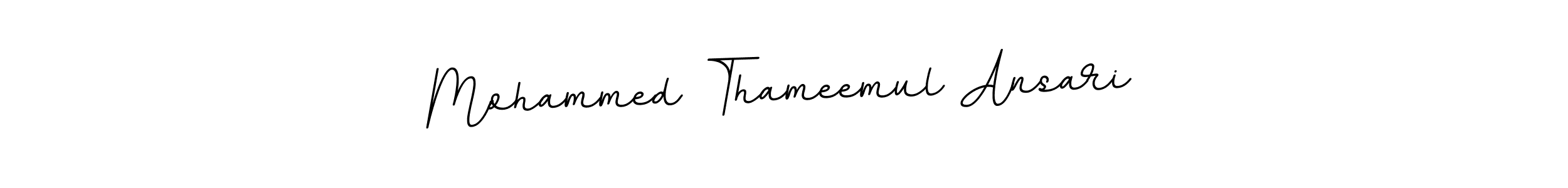 How to make Mohammed Thameemul Ansari name signature. Use BallpointsItalic-DORy9 style for creating short signs online. This is the latest handwritten sign. Mohammed Thameemul Ansari signature style 11 images and pictures png