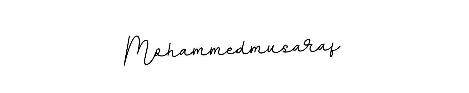 Make a beautiful signature design for name Mohammedmusaraf. With this signature (BallpointsItalic-DORy9) style, you can create a handwritten signature for free. Mohammedmusaraf signature style 11 images and pictures png