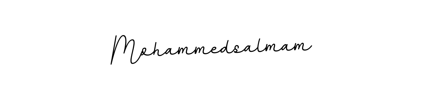 Make a beautiful signature design for name Mohammedsalmam. With this signature (BallpointsItalic-DORy9) style, you can create a handwritten signature for free. Mohammedsalmam signature style 11 images and pictures png