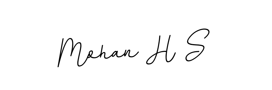 This is the best signature style for the Mohan H S name. Also you like these signature font (BallpointsItalic-DORy9). Mix name signature. Mohan H S signature style 11 images and pictures png