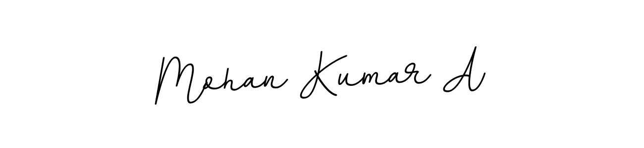 Make a beautiful signature design for name Mohan Kumar A. With this signature (BallpointsItalic-DORy9) style, you can create a handwritten signature for free. Mohan Kumar A signature style 11 images and pictures png