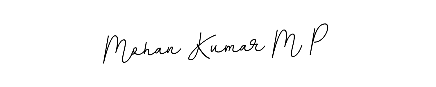 Make a beautiful signature design for name Mohan Kumar M P. Use this online signature maker to create a handwritten signature for free. Mohan Kumar M P signature style 11 images and pictures png