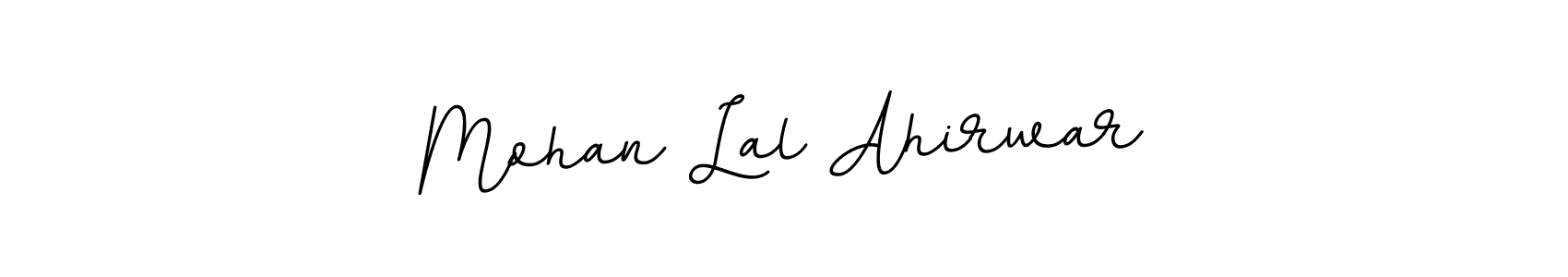 Design your own signature with our free online signature maker. With this signature software, you can create a handwritten (BallpointsItalic-DORy9) signature for name Mohan Lal Ahirwar. Mohan Lal Ahirwar signature style 11 images and pictures png