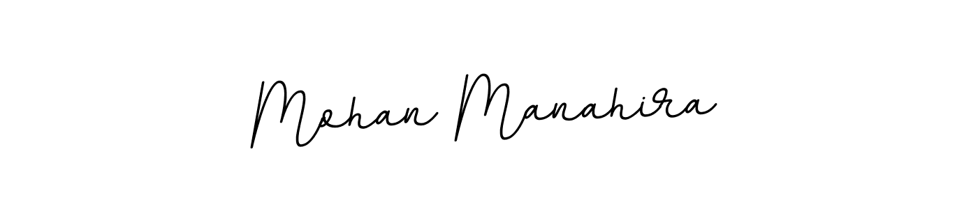 Design your own signature with our free online signature maker. With this signature software, you can create a handwritten (BallpointsItalic-DORy9) signature for name Mohan Manahira. Mohan Manahira signature style 11 images and pictures png