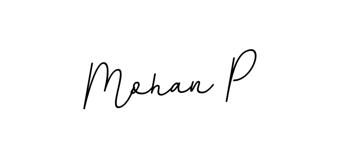 Design your own signature with our free online signature maker. With this signature software, you can create a handwritten (BallpointsItalic-DORy9) signature for name Mohan P. Mohan P signature style 11 images and pictures png