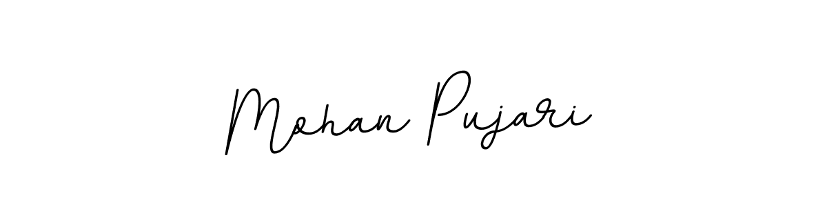 Make a beautiful signature design for name Mohan Pujari. With this signature (BallpointsItalic-DORy9) style, you can create a handwritten signature for free. Mohan Pujari signature style 11 images and pictures png