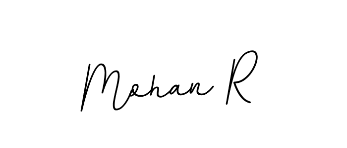 Create a beautiful signature design for name Mohan R. With this signature (BallpointsItalic-DORy9) fonts, you can make a handwritten signature for free. Mohan R signature style 11 images and pictures png