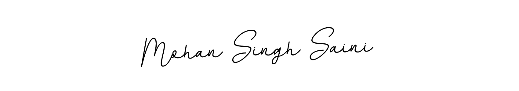 Mohan Singh Saini stylish signature style. Best Handwritten Sign (BallpointsItalic-DORy9) for my name. Handwritten Signature Collection Ideas for my name Mohan Singh Saini. Mohan Singh Saini signature style 11 images and pictures png