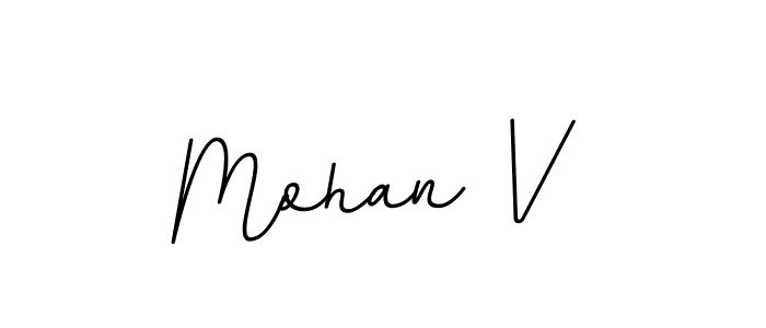 Design your own signature with our free online signature maker. With this signature software, you can create a handwritten (BallpointsItalic-DORy9) signature for name Mohan V. Mohan V signature style 11 images and pictures png