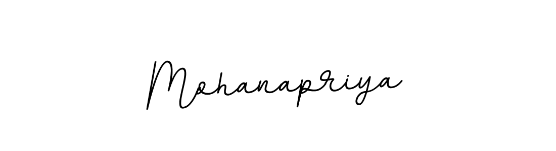 Make a beautiful signature design for name Mohanapriya. With this signature (BallpointsItalic-DORy9) style, you can create a handwritten signature for free. Mohanapriya signature style 11 images and pictures png