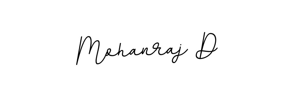 Make a beautiful signature design for name Mohanraj D. With this signature (BallpointsItalic-DORy9) style, you can create a handwritten signature for free. Mohanraj D signature style 11 images and pictures png