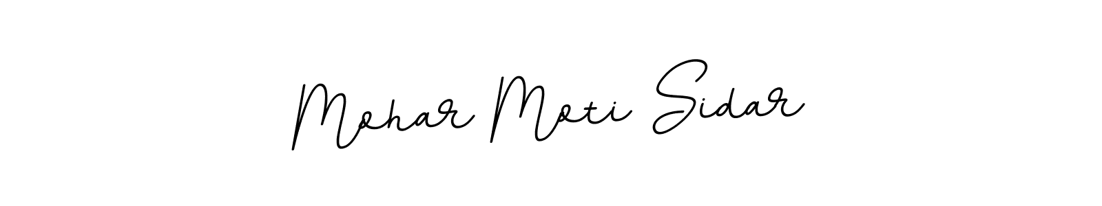 How to make Mohar Moti Sidar name signature. Use BallpointsItalic-DORy9 style for creating short signs online. This is the latest handwritten sign. Mohar Moti Sidar signature style 11 images and pictures png