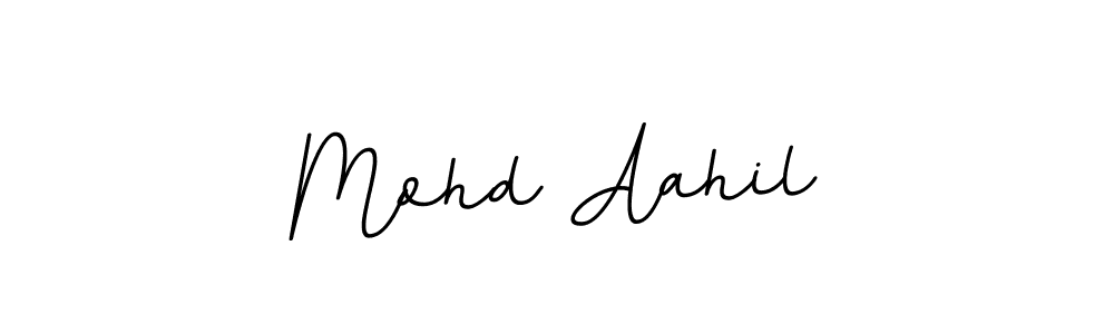 The best way (BallpointsItalic-DORy9) to make a short signature is to pick only two or three words in your name. The name Mohd Aahil include a total of six letters. For converting this name. Mohd Aahil signature style 11 images and pictures png