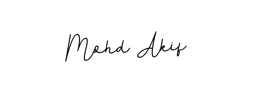 Design your own signature with our free online signature maker. With this signature software, you can create a handwritten (BallpointsItalic-DORy9) signature for name Mohd Akif. Mohd Akif signature style 11 images and pictures png