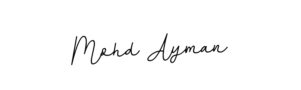 Use a signature maker to create a handwritten signature online. With this signature software, you can design (BallpointsItalic-DORy9) your own signature for name Mohd Ayman. Mohd Ayman signature style 11 images and pictures png