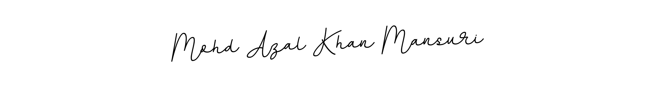 Design your own signature with our free online signature maker. With this signature software, you can create a handwritten (BallpointsItalic-DORy9) signature for name Mohd Azal Khan Mansuri. Mohd Azal Khan Mansuri signature style 11 images and pictures png