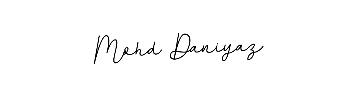 Create a beautiful signature design for name Mohd Daniyaz. With this signature (BallpointsItalic-DORy9) fonts, you can make a handwritten signature for free. Mohd Daniyaz signature style 11 images and pictures png