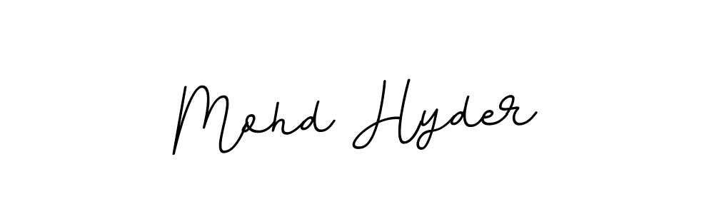 You should practise on your own different ways (BallpointsItalic-DORy9) to write your name (Mohd Hyder) in signature. don't let someone else do it for you. Mohd Hyder signature style 11 images and pictures png