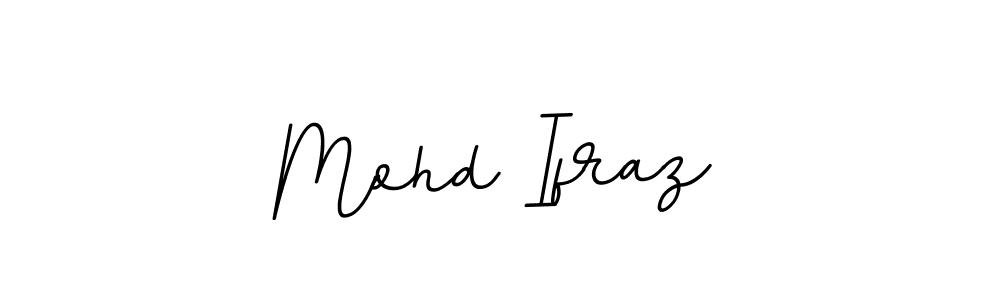 Design your own signature with our free online signature maker. With this signature software, you can create a handwritten (BallpointsItalic-DORy9) signature for name Mohd Ifraz. Mohd Ifraz signature style 11 images and pictures png