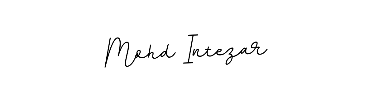 How to make Mohd Intezar name signature. Use BallpointsItalic-DORy9 style for creating short signs online. This is the latest handwritten sign. Mohd Intezar signature style 11 images and pictures png