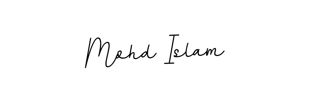 Create a beautiful signature design for name Mohd Islam. With this signature (BallpointsItalic-DORy9) fonts, you can make a handwritten signature for free. Mohd Islam signature style 11 images and pictures png
