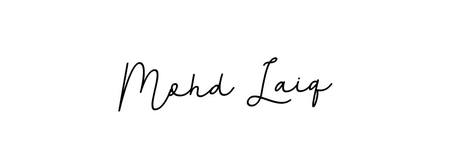 Design your own signature with our free online signature maker. With this signature software, you can create a handwritten (BallpointsItalic-DORy9) signature for name Mohd Laiq. Mohd Laiq signature style 11 images and pictures png